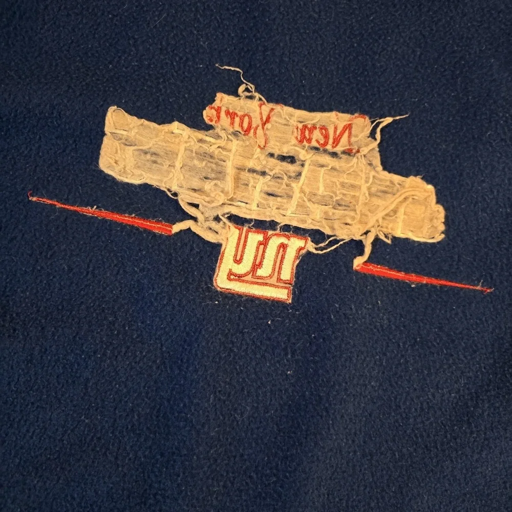 New York Giants Vintage Pullover Fleece Blue Sweatshirt Size‎ XL